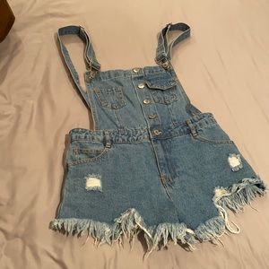 denim romper
